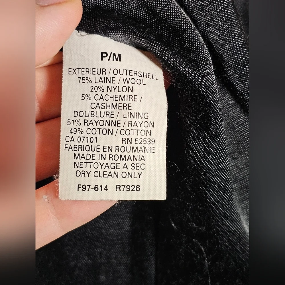 Talbots Petites Wool Cashmere Blend Winter Coat Size Medium - Picture 8 of 15